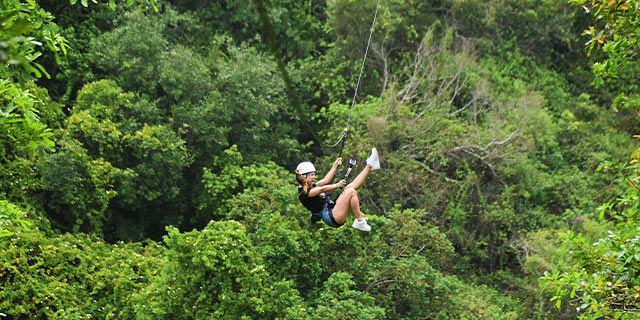 Ziplining nepalese bridge lavilleon adventure park (4)